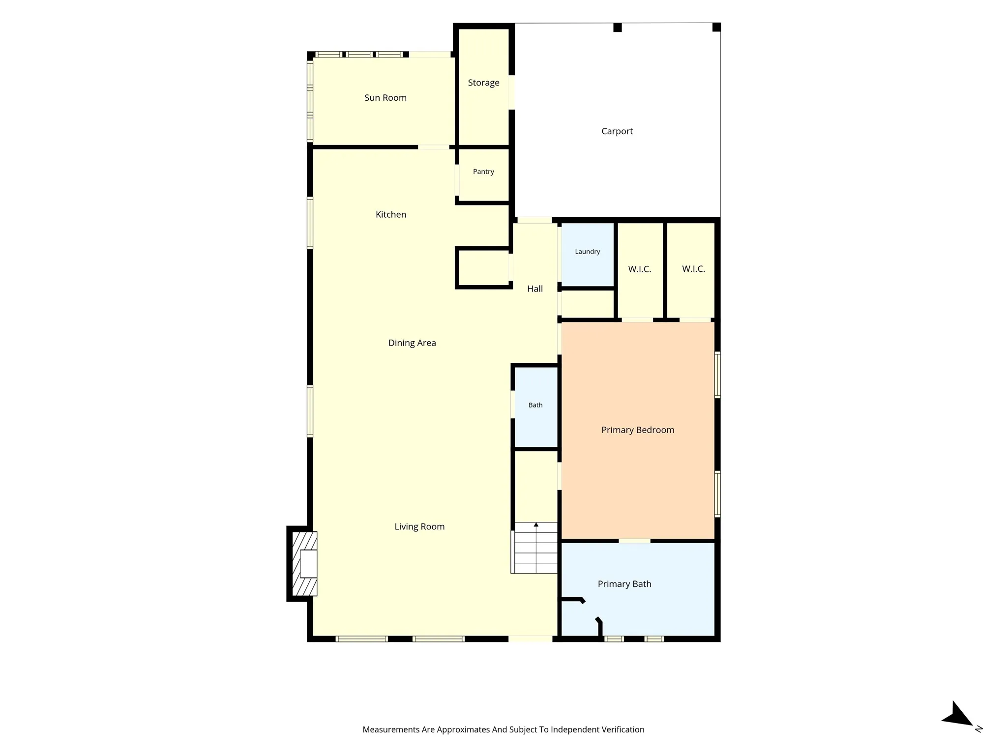 Main floor w/ carport