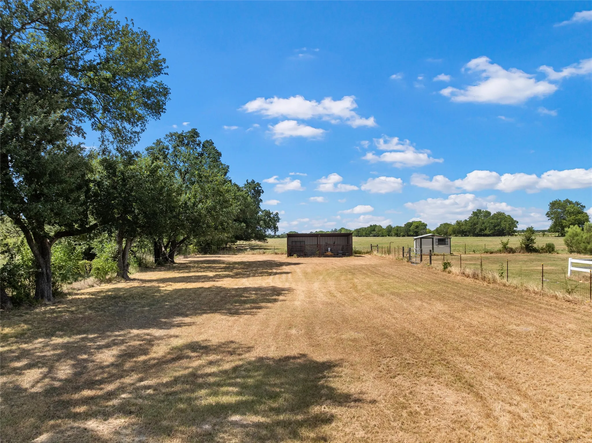 Stable in pasture (located beyond backyard fencing)