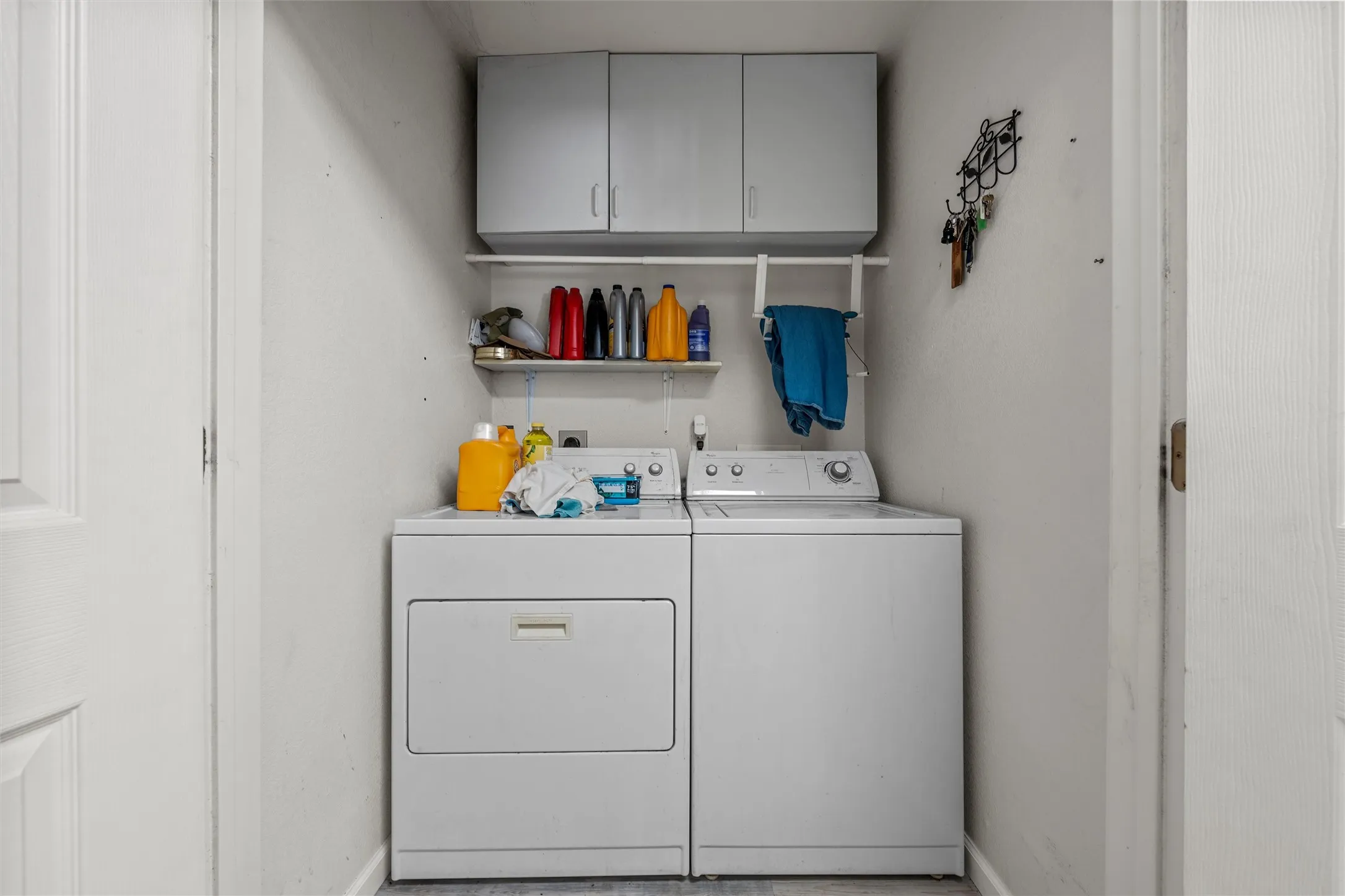 Downstairs laundry near backdoor