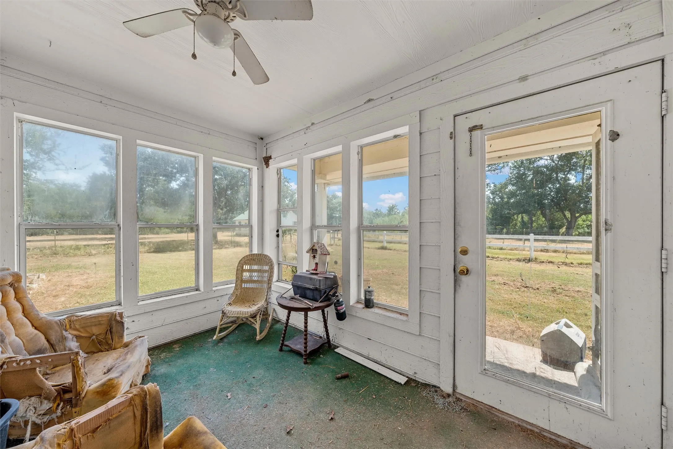 Downstairs Sunroom off of the kitchen