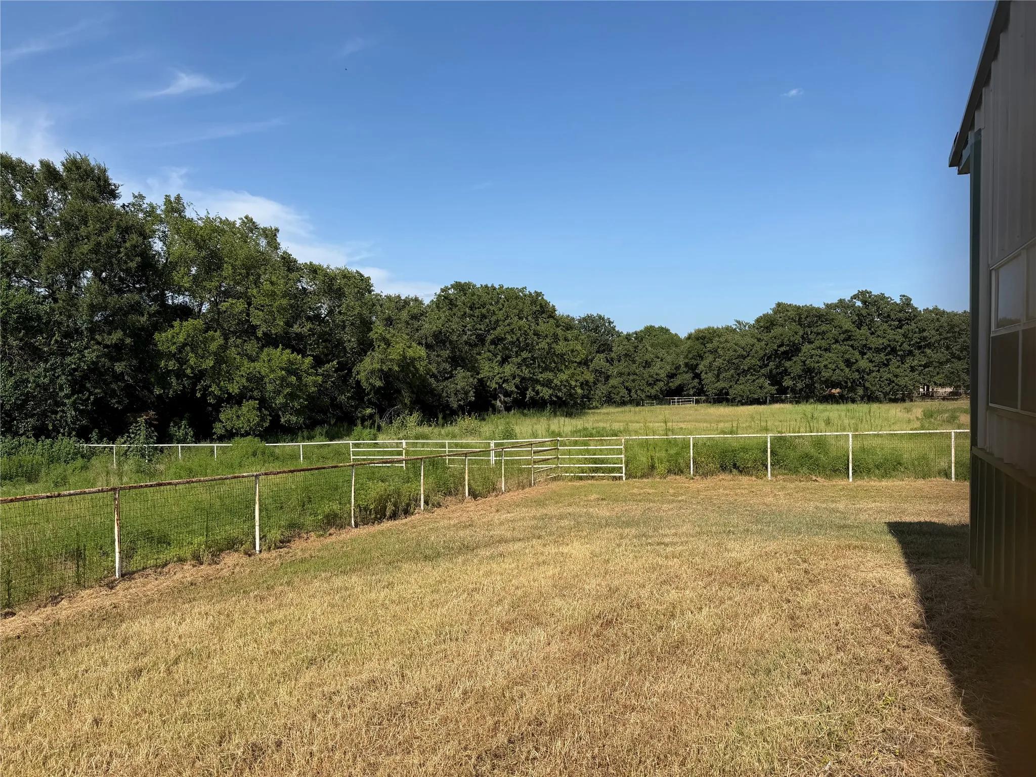 Area around the barn.