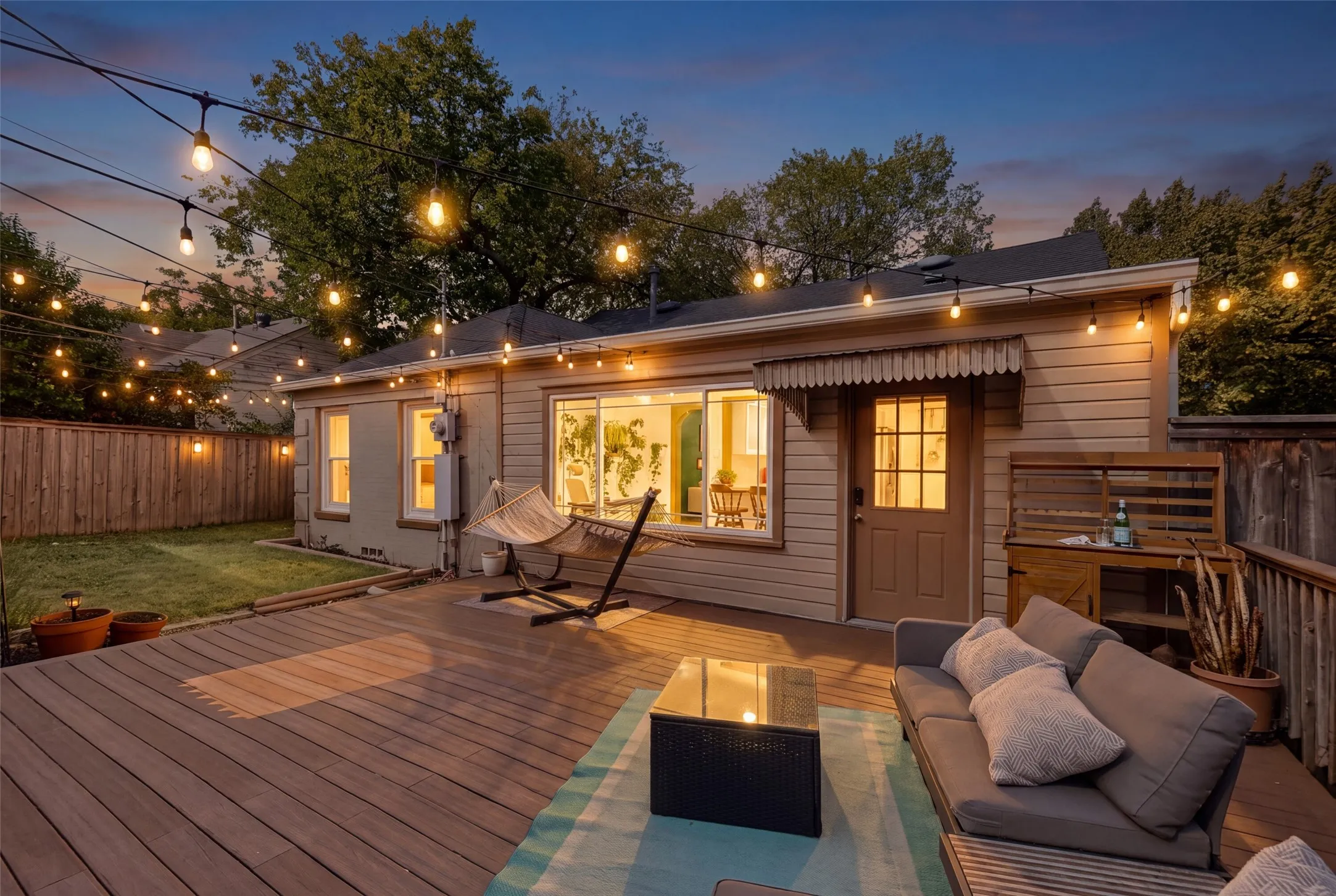 Back deck is very private and a great place to chill