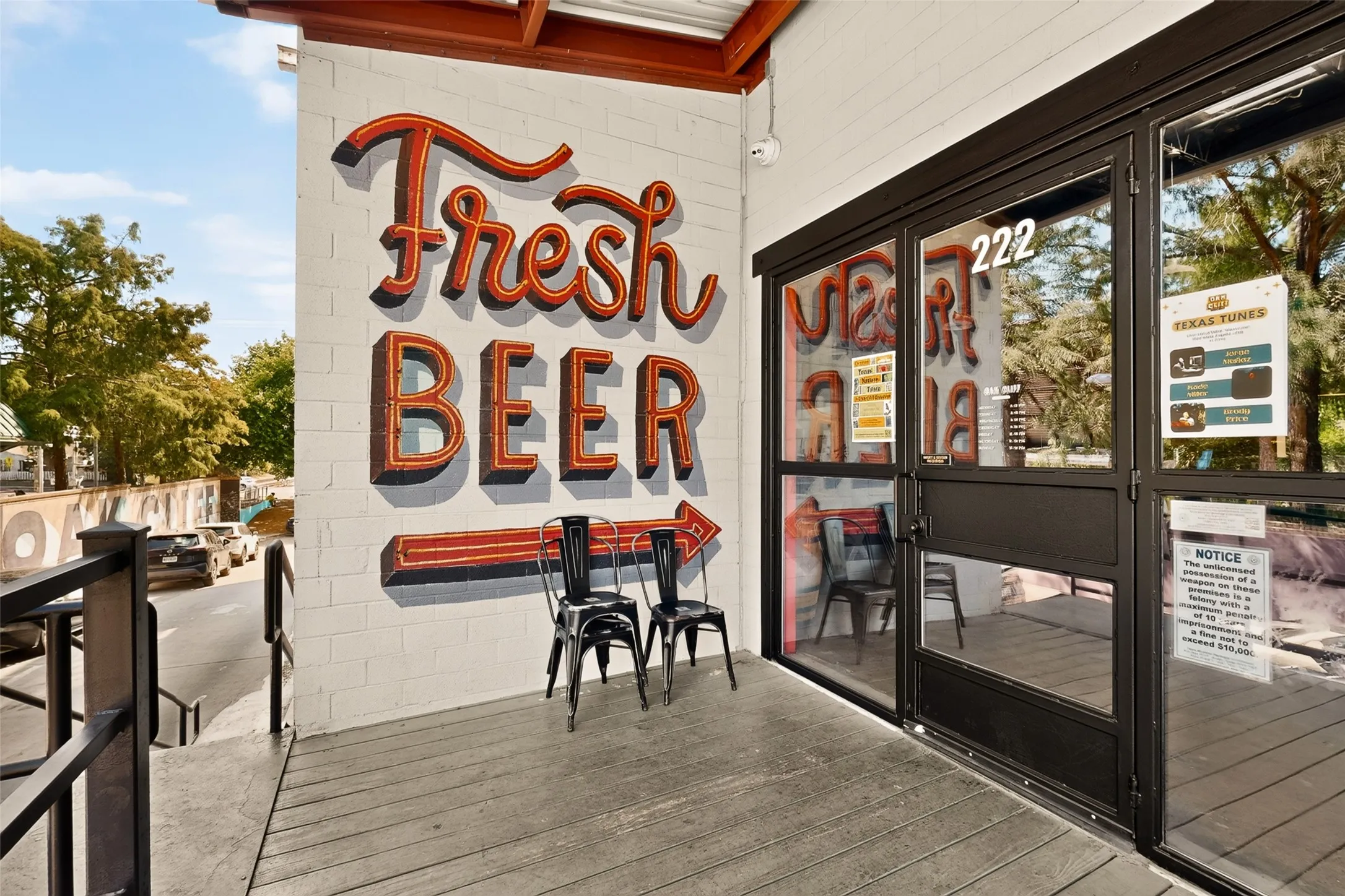 Perks! Hand crafted brews at Oak Cliff Brewing Company also has a shaded Beer Garden at Tyler station.