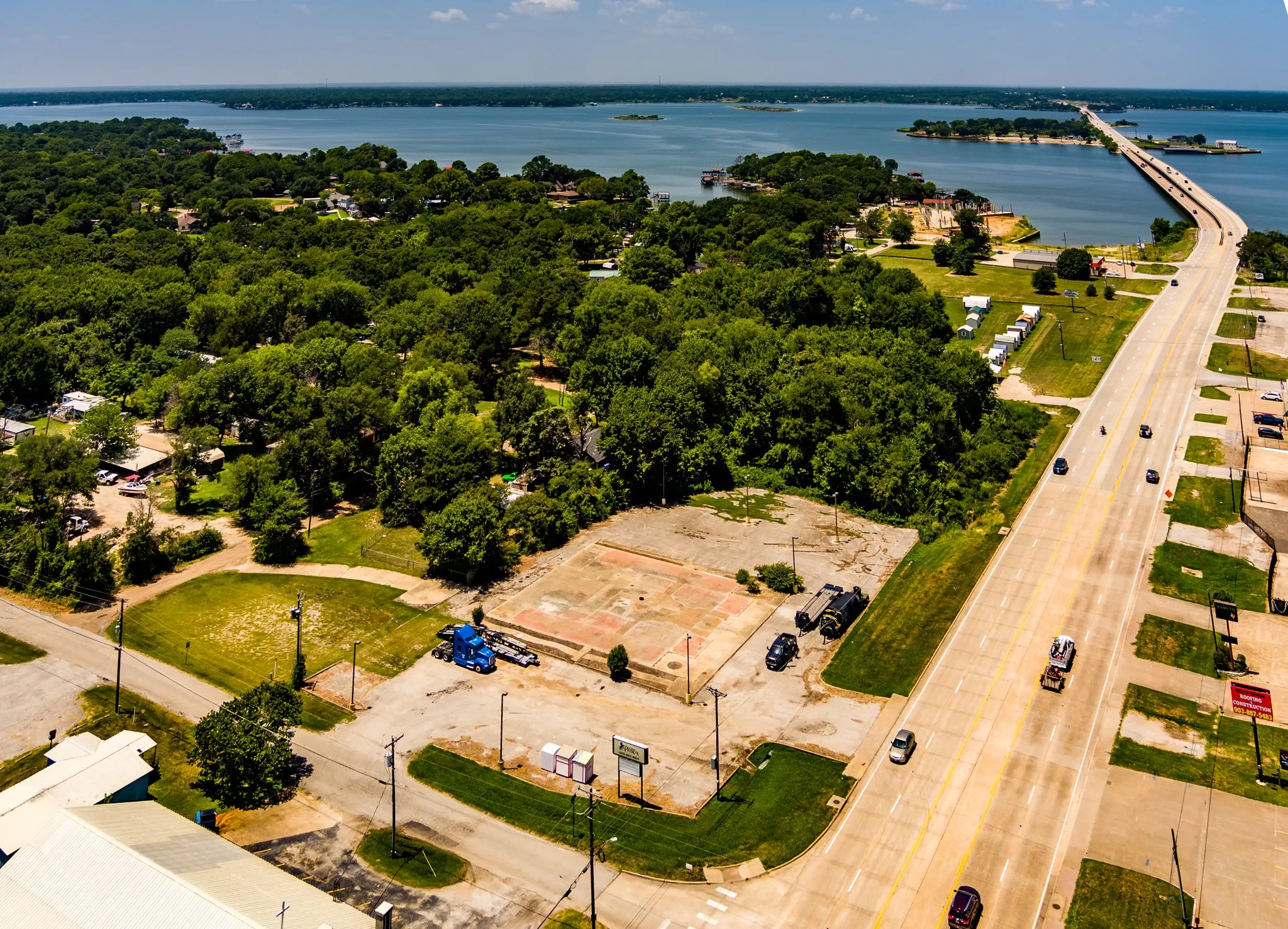 View looking West
