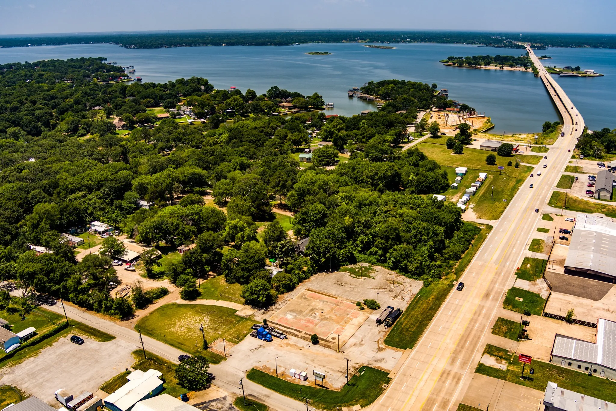 View looking West