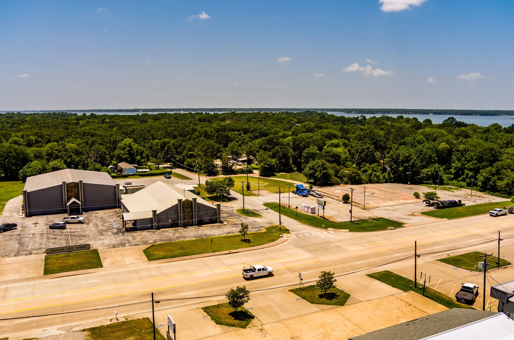 View looking North from lot