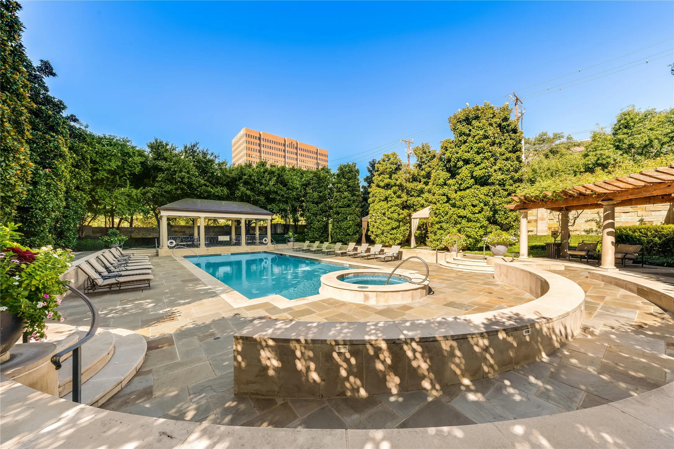 Resort-style pool.