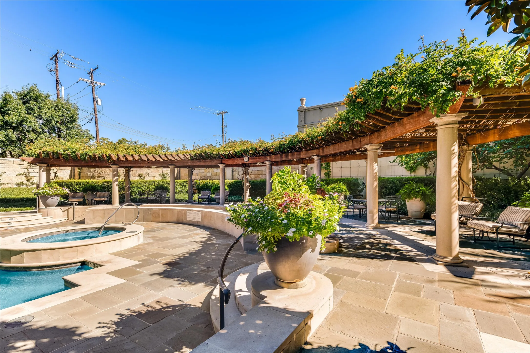 Pool cabanas.