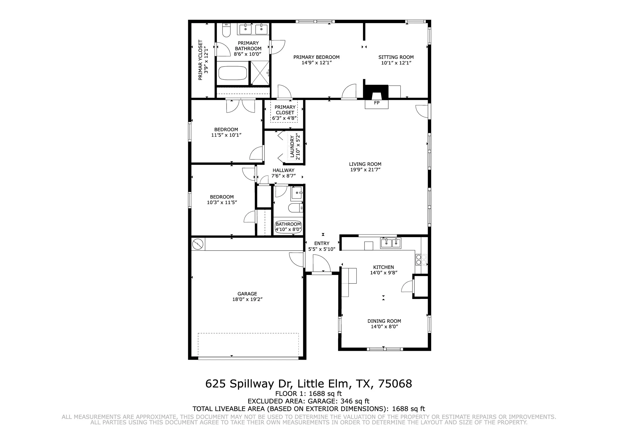 Single Family Residence For Sale in Denton County , 625 Spillway Drive, Little Elm, Texas 75068, 3 Bedroom, 2 Bathroom, 2 Garage spaces, 1,687 Sqft, built in 2001, mls#21354545, Real Estate Agent in Little Elm, Homes For Sale in Denton county, Homes For Sale in Little Elm, Realtor in Little Elm Texas, Real Estate Brokerage Independent Realty Texas, Luminita Cordes Realtor