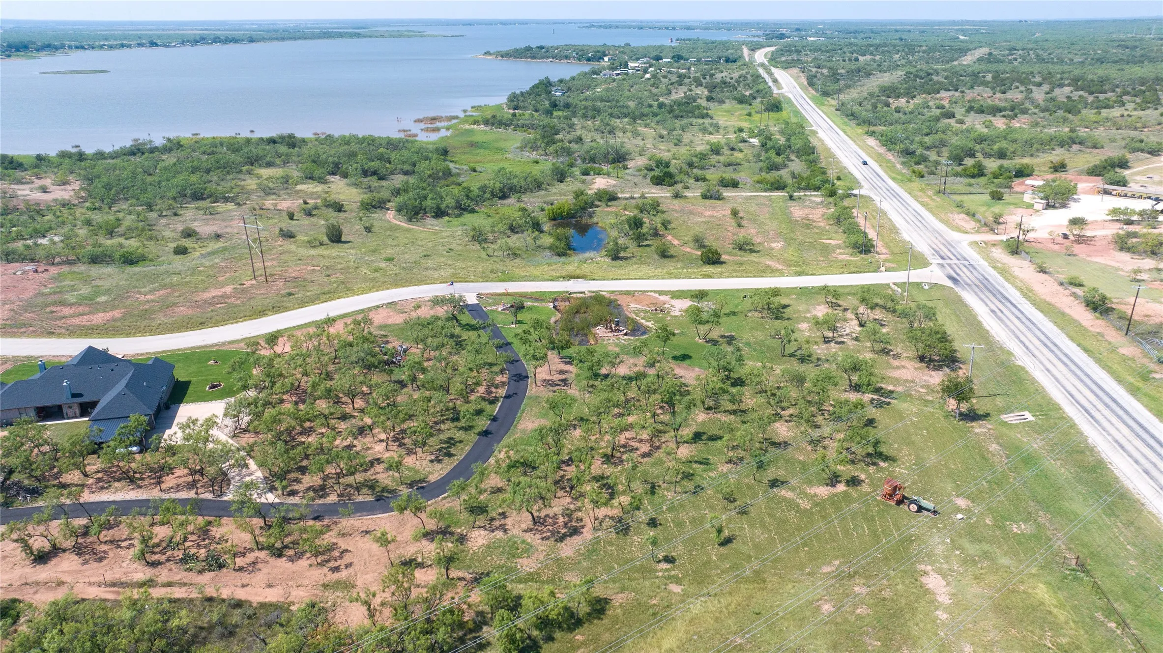 Facing north from the back end of the property with views to Ft Phantom Lake.