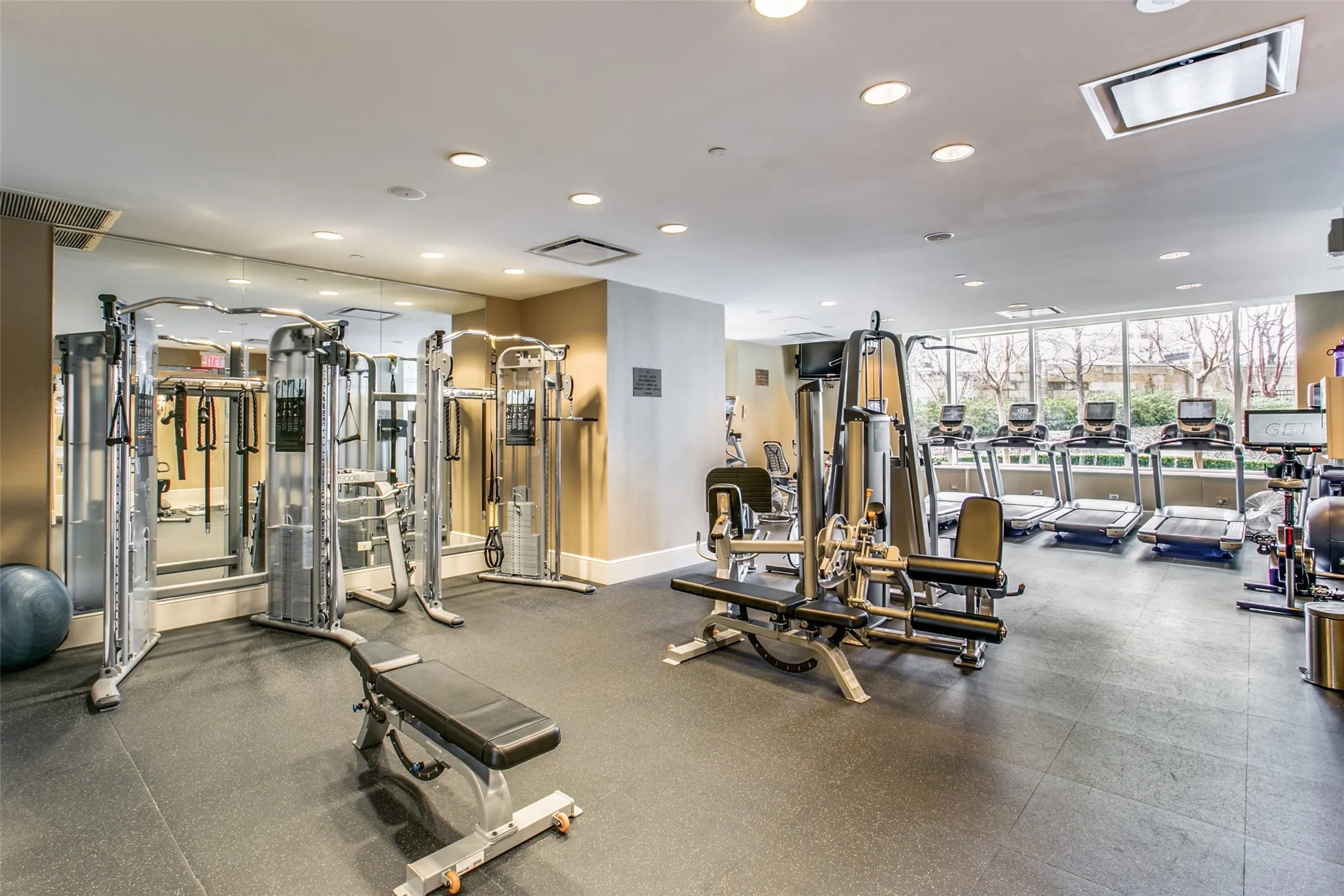 Fitness center.
