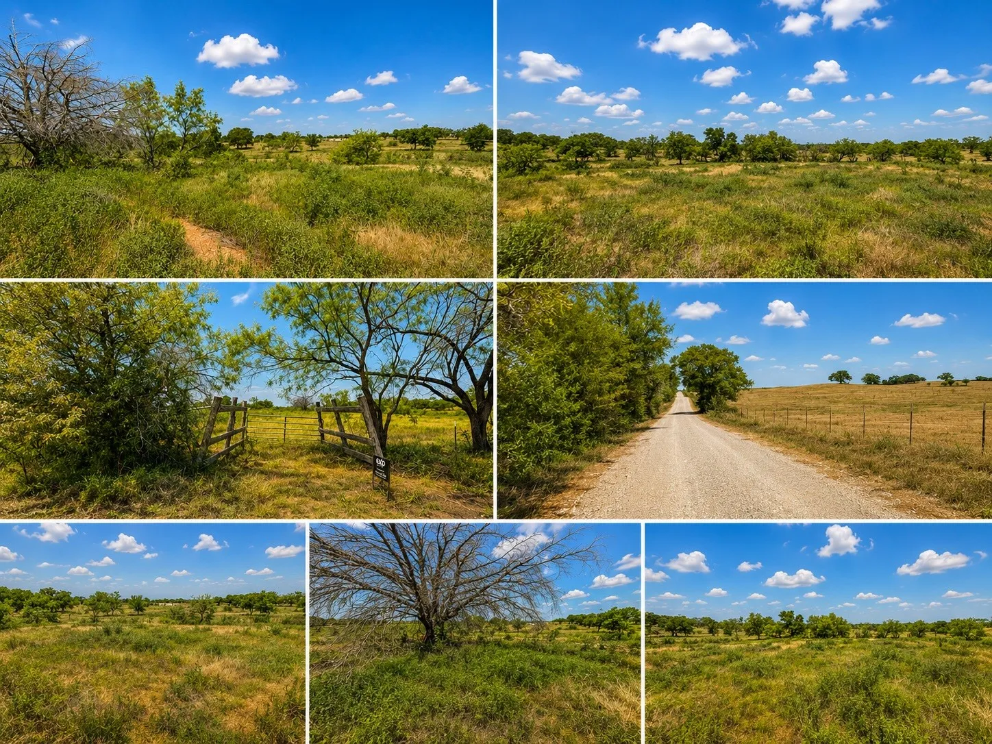 Collage of property images. Illustrating various segments of the property's exterior and terrain