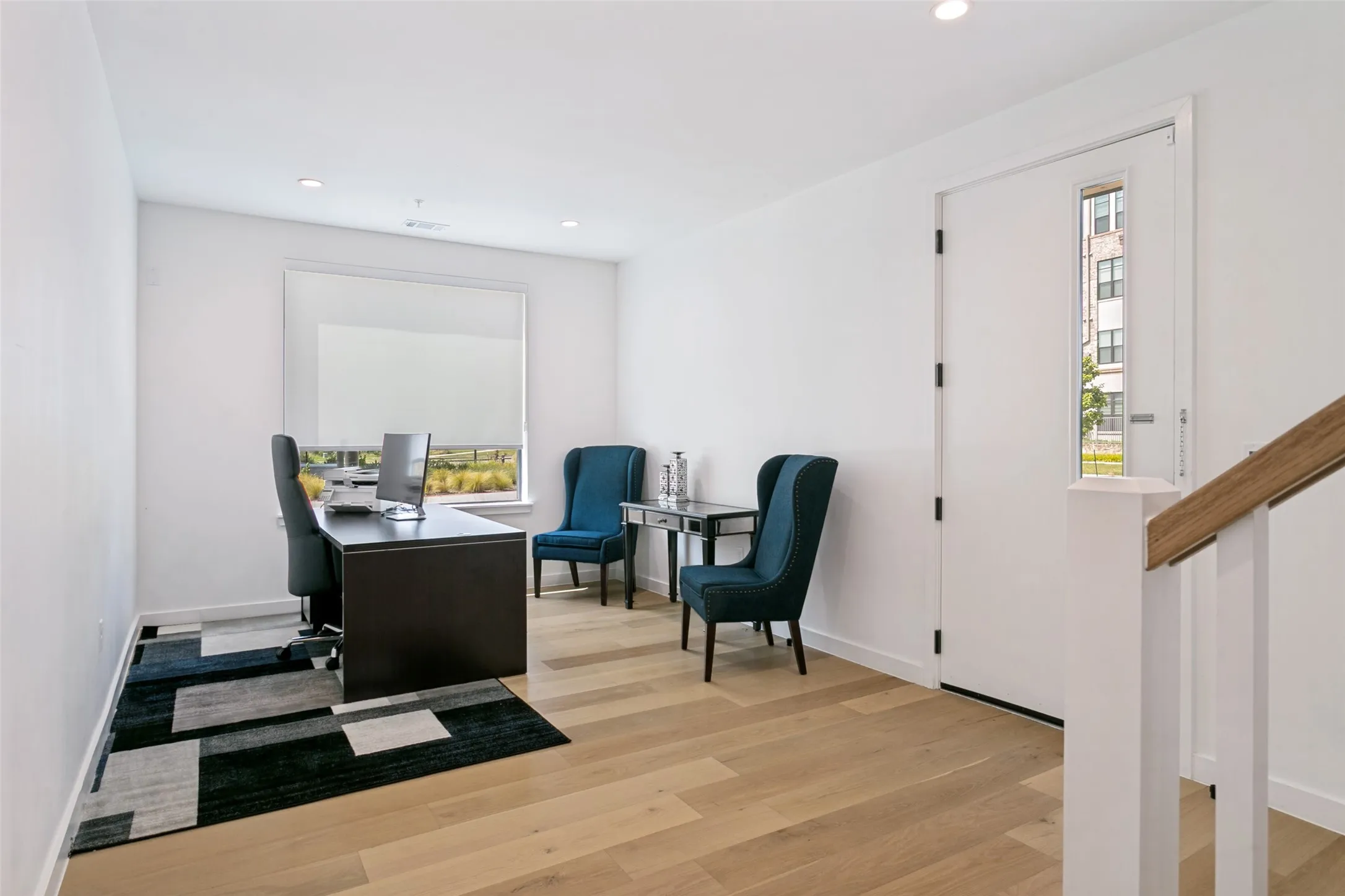 Private office offering a sophisticated and quiet workspace, ideal for working from home or managing to-do's.