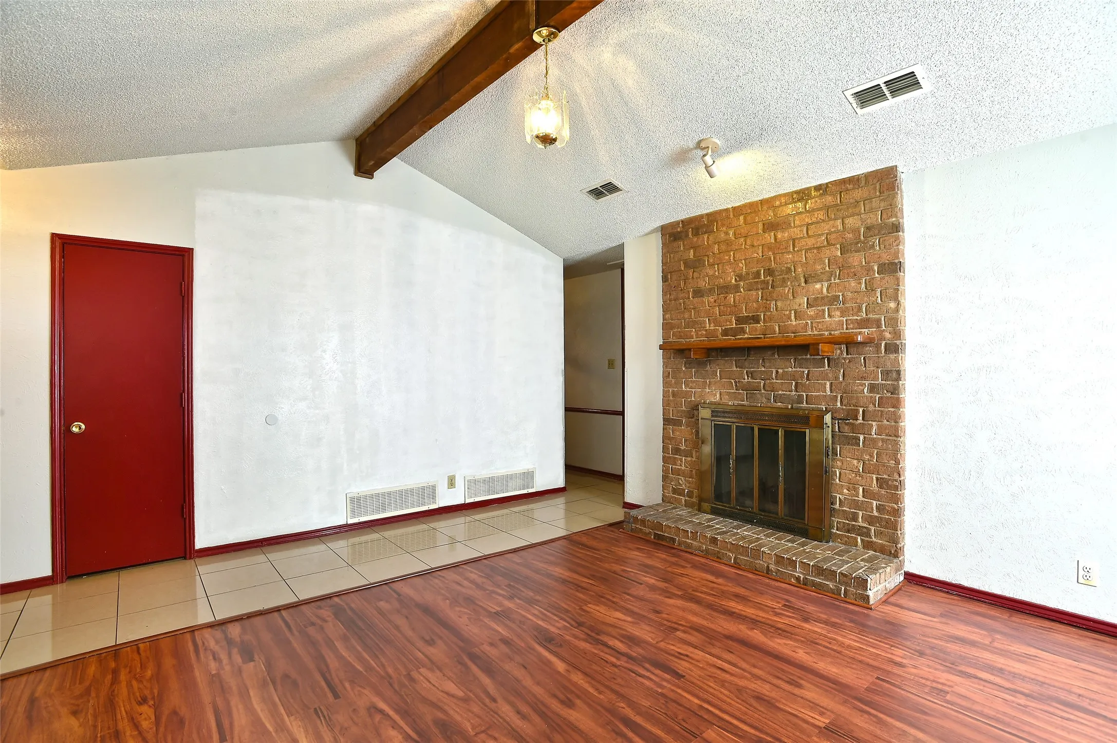 The living room as you enter the home.