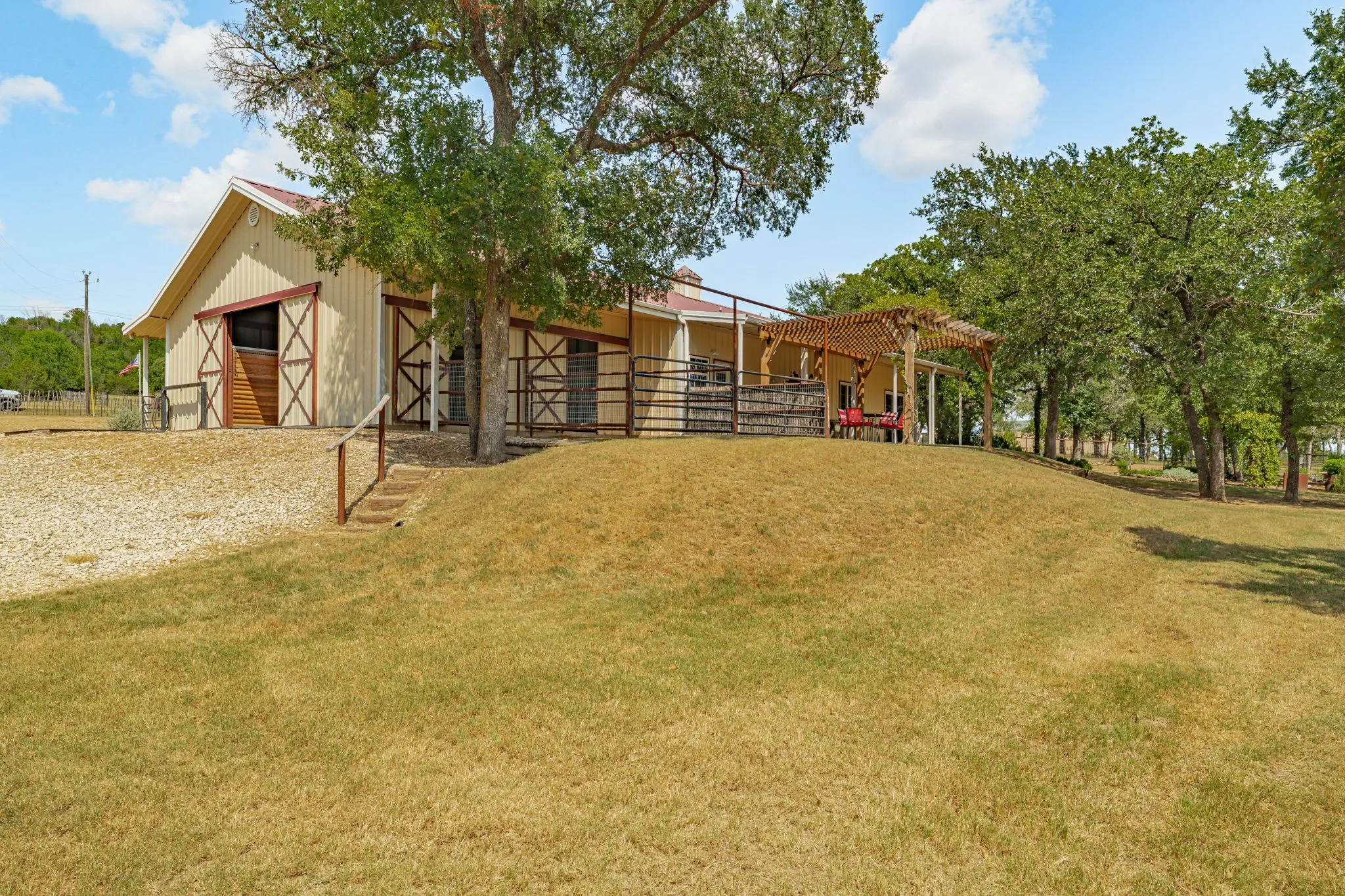 Back of barn/house
