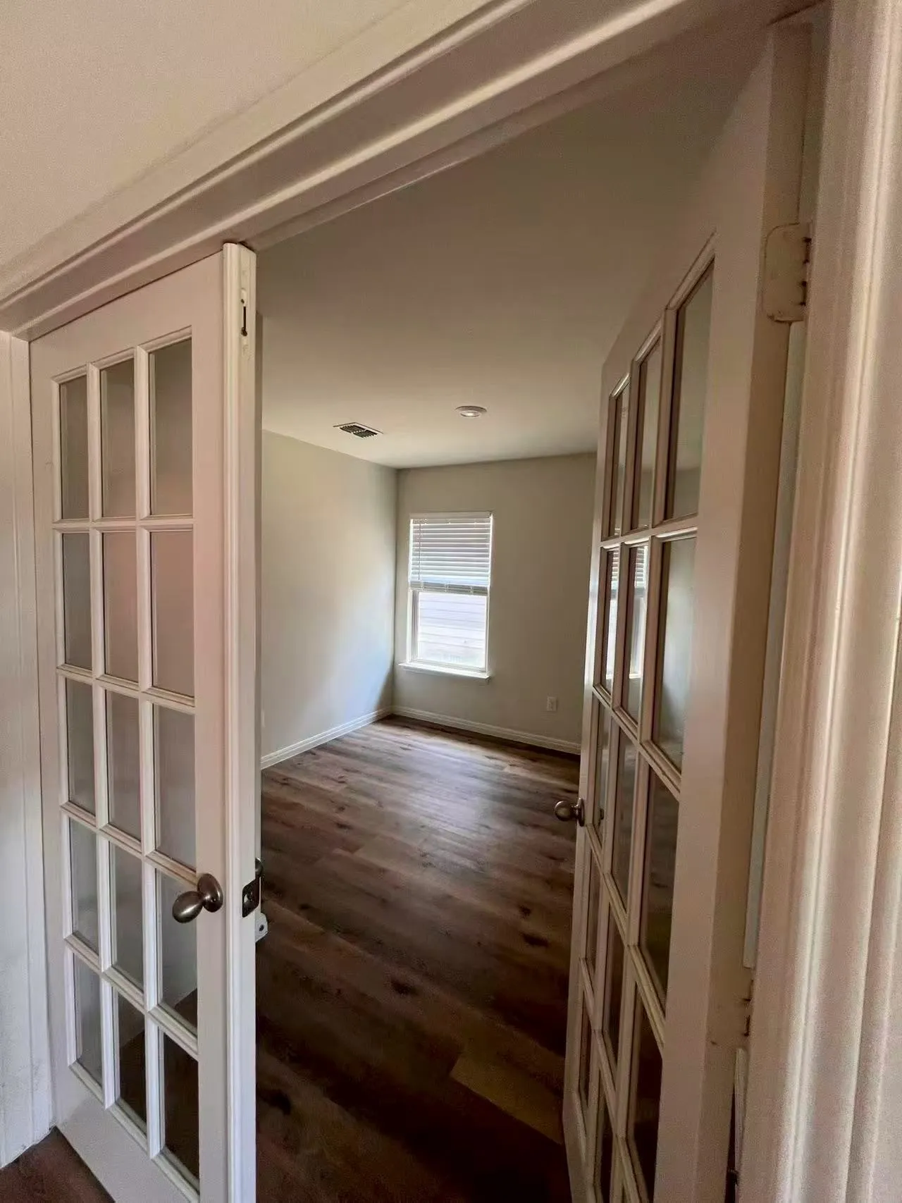 French doors with multiple lites