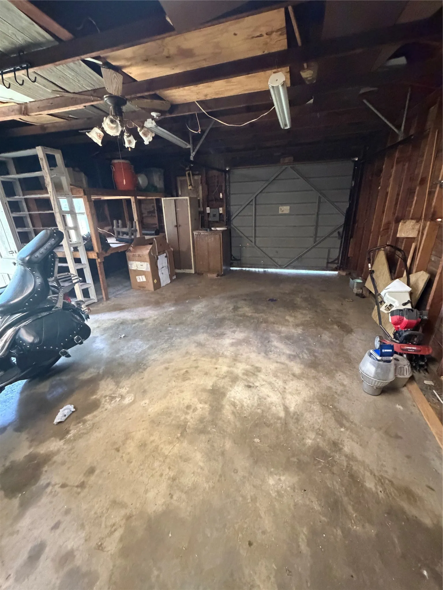 View Inside the Garage