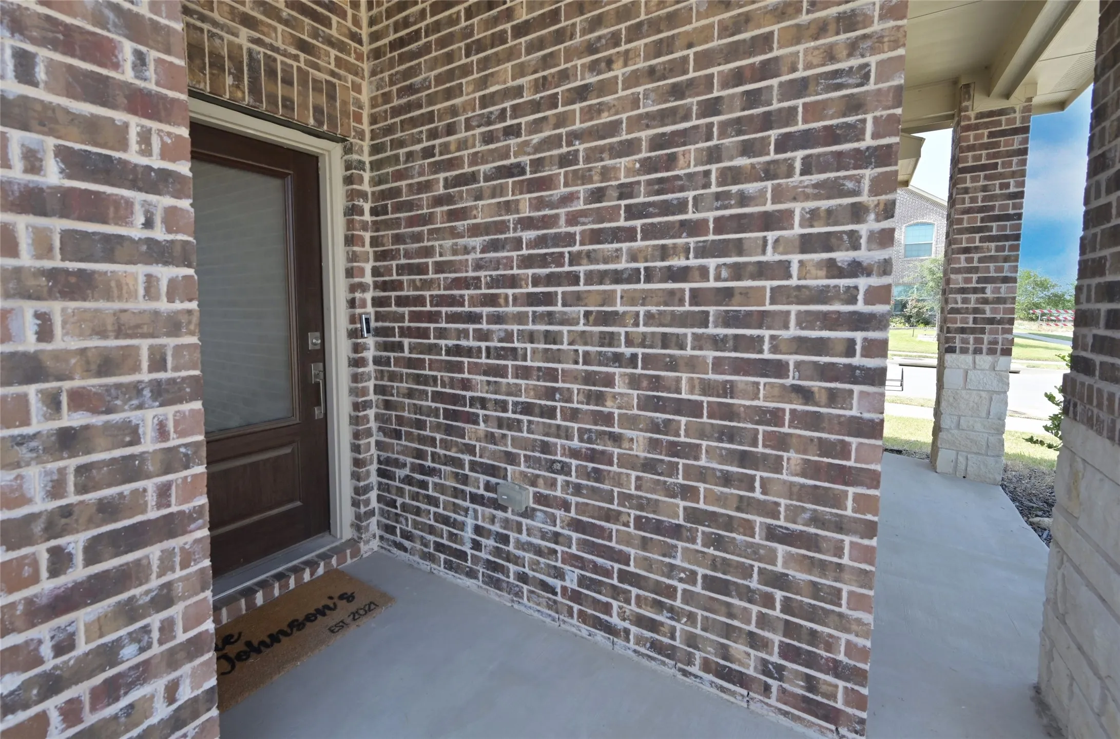 Covered front sitting porch