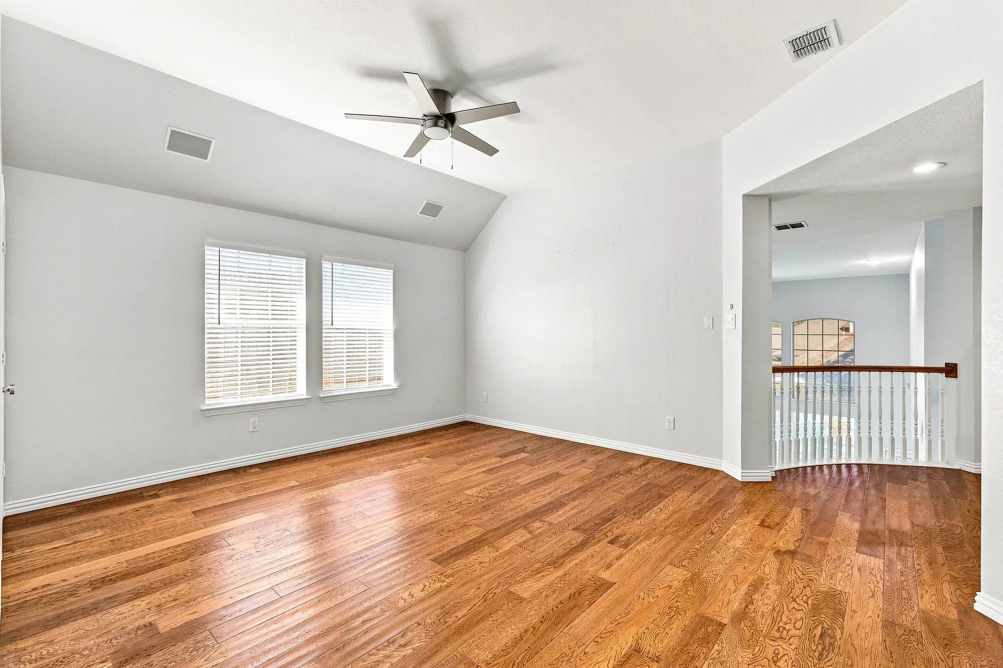 Large flexible space at the top of the stairs for a game room, media room, additional living space or whatever your life needs!