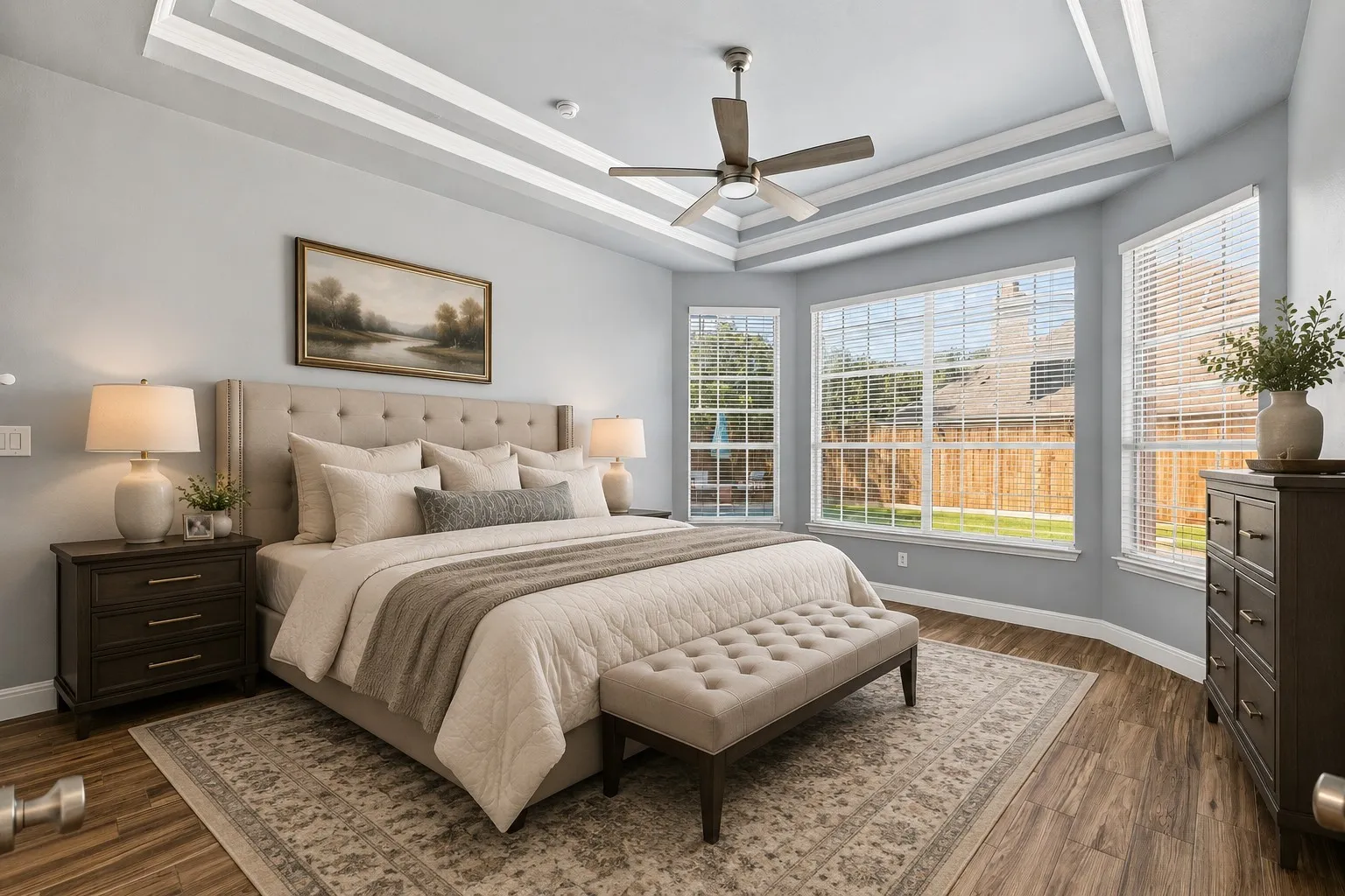 Virtual Staging of Primary Bedroom