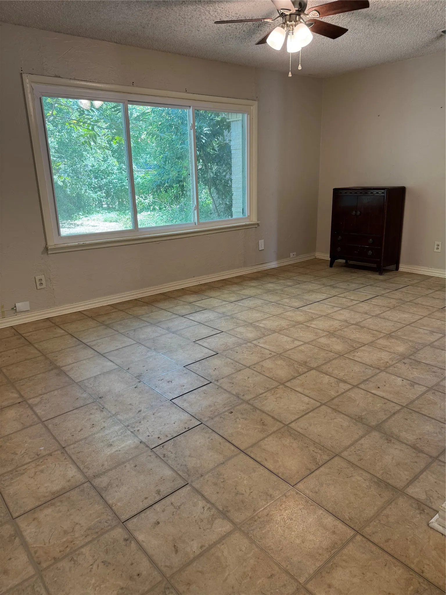 Large Living Area with a wall of windows