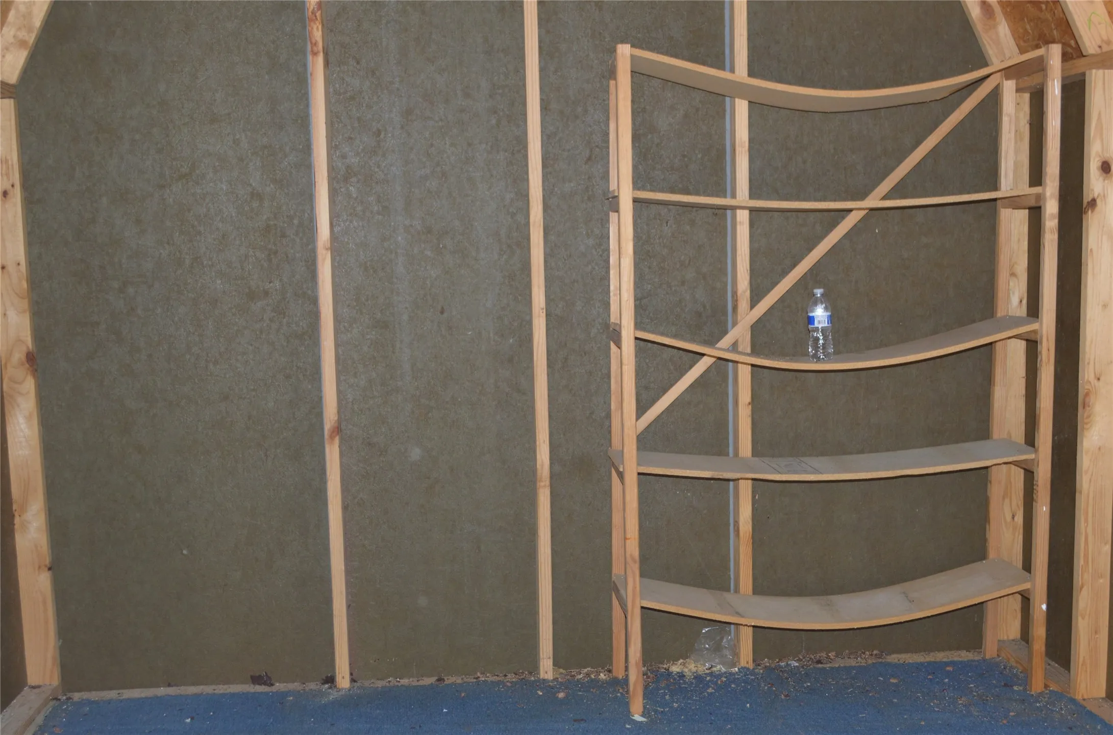 Interior of second storage building