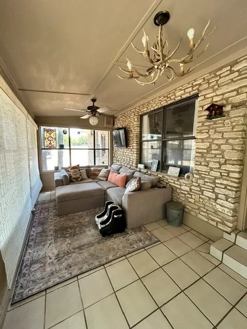 The other half of the sunroom.  Lots of great space here for extra living space.