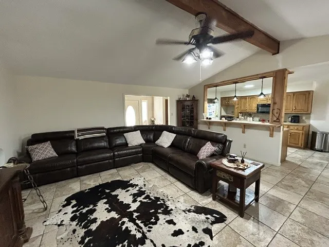 Spacious, open living room.