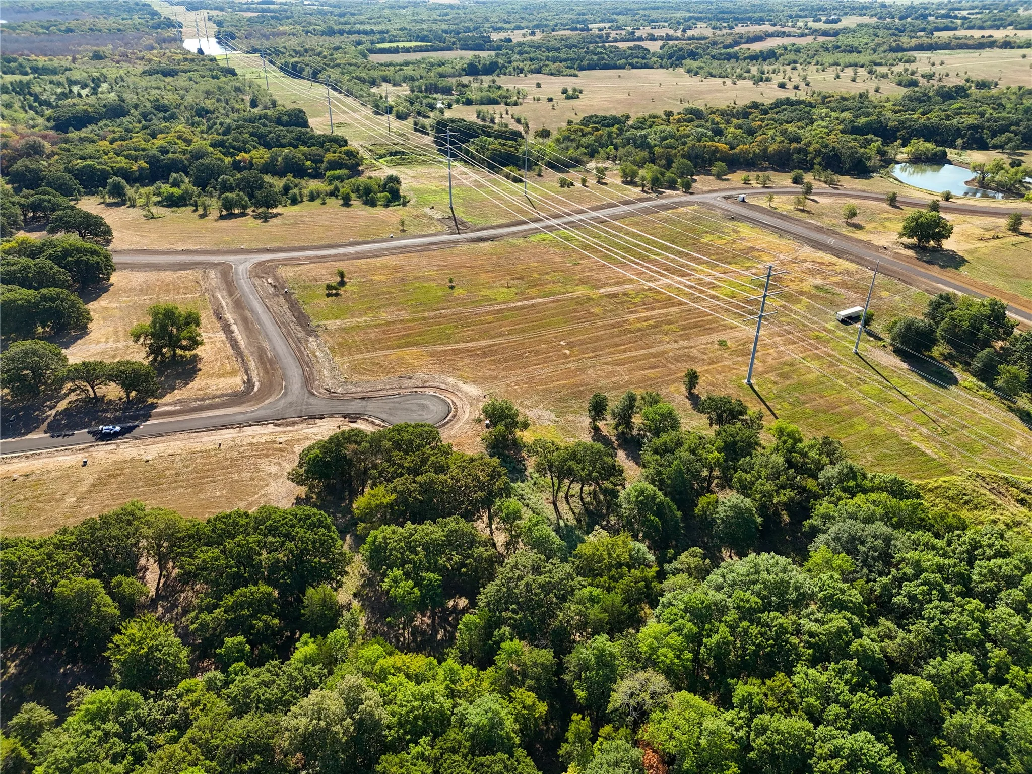 Bird's eye view with a rural view