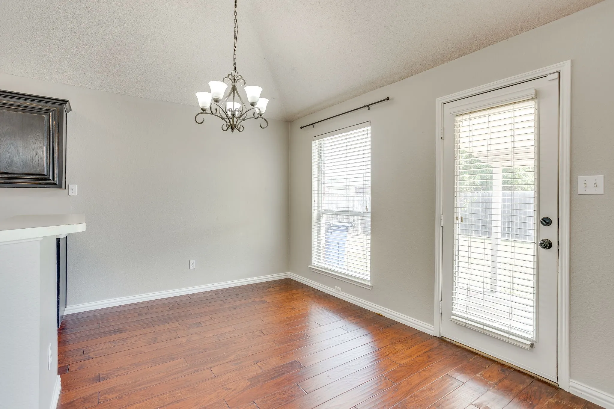 Breakfast nook/back door