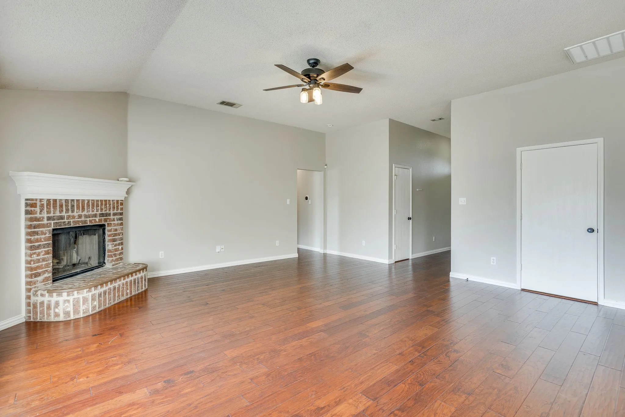 Living room fireplace