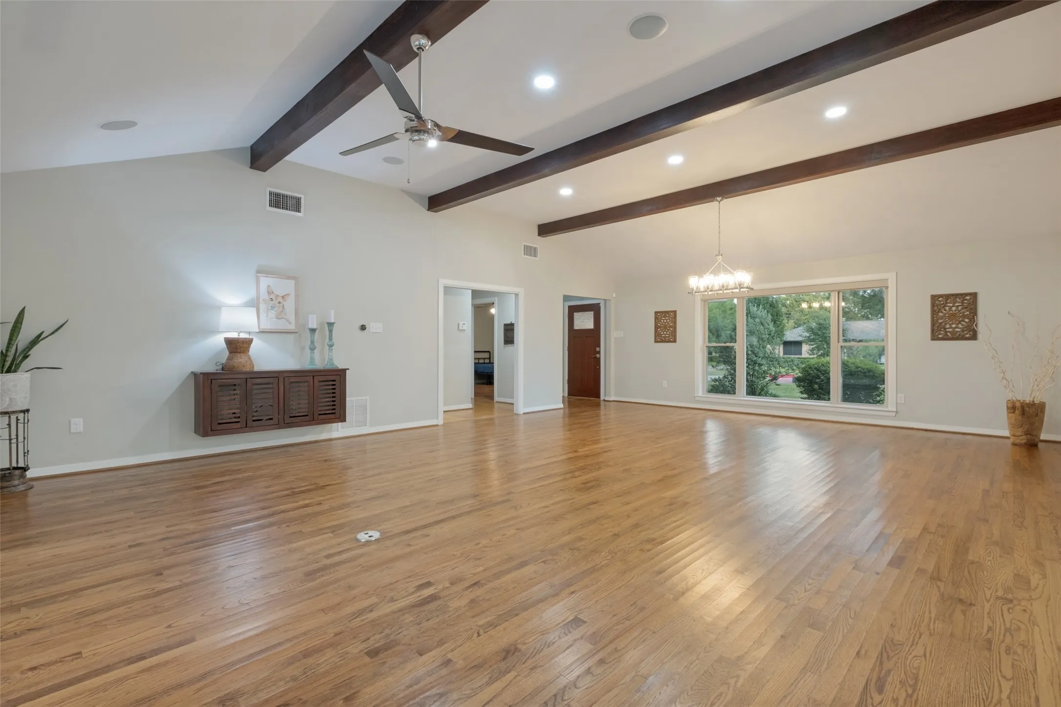 Gorgeous original wood floors give the charm and upscale feel throughout.