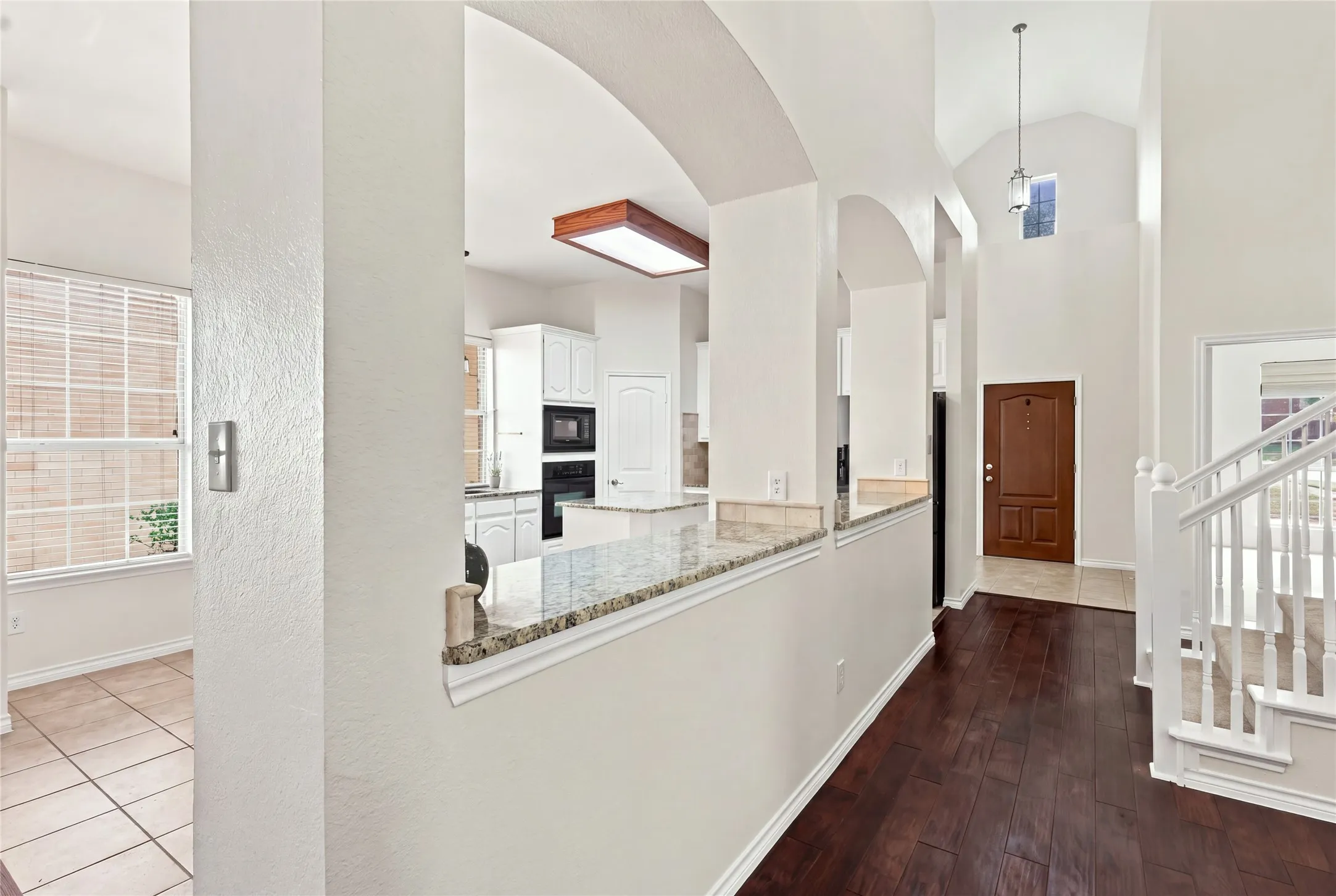 Looking back toward the front door