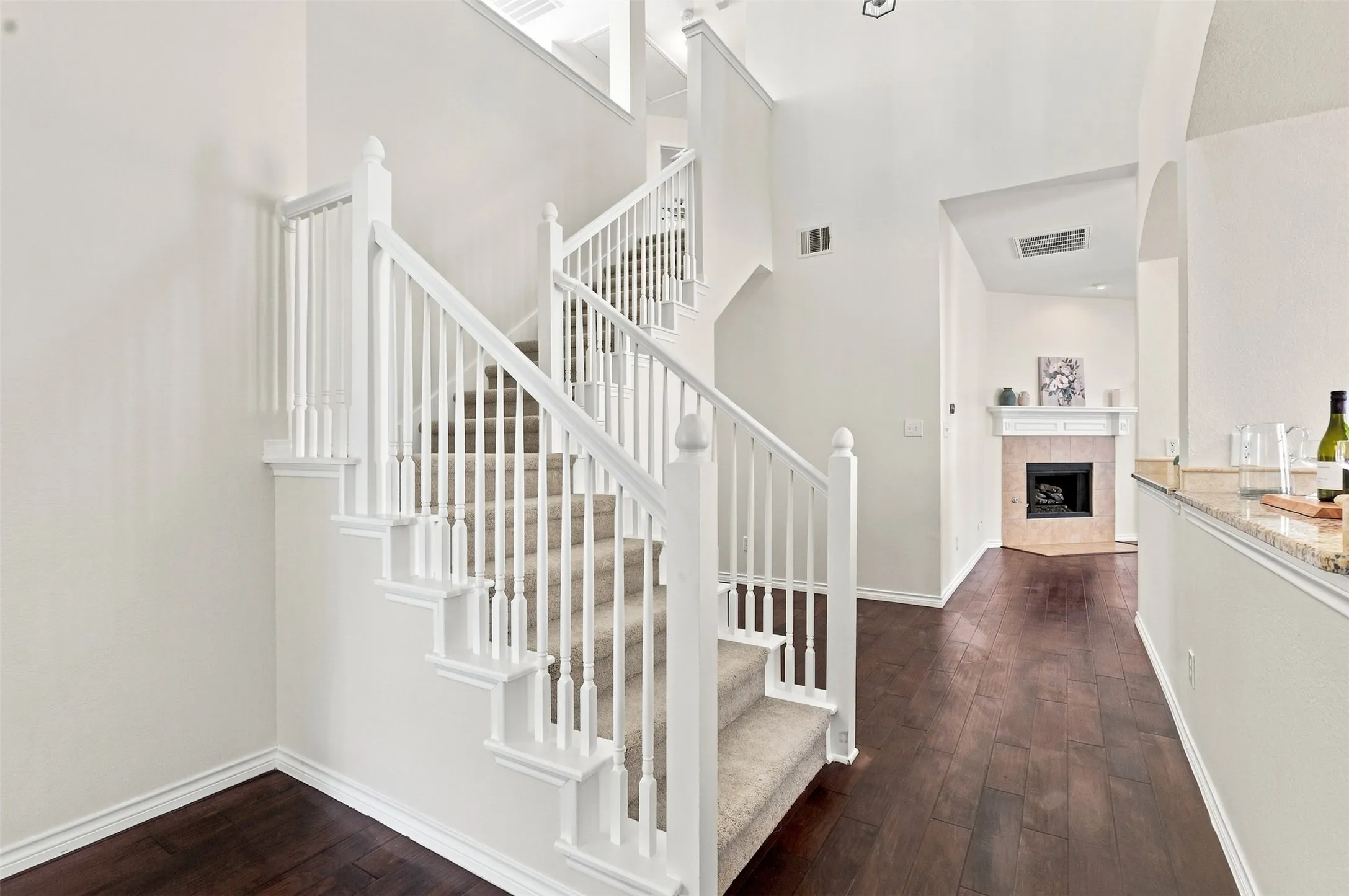 The dining room is just to the right of this entrance.