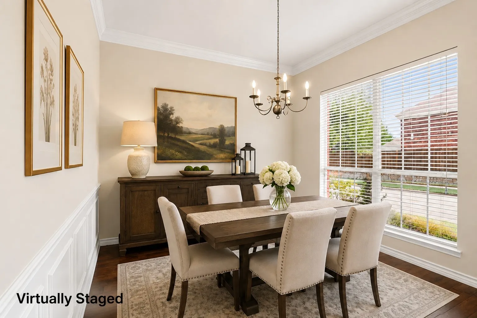 Neutral paint and engineered wood flooring
