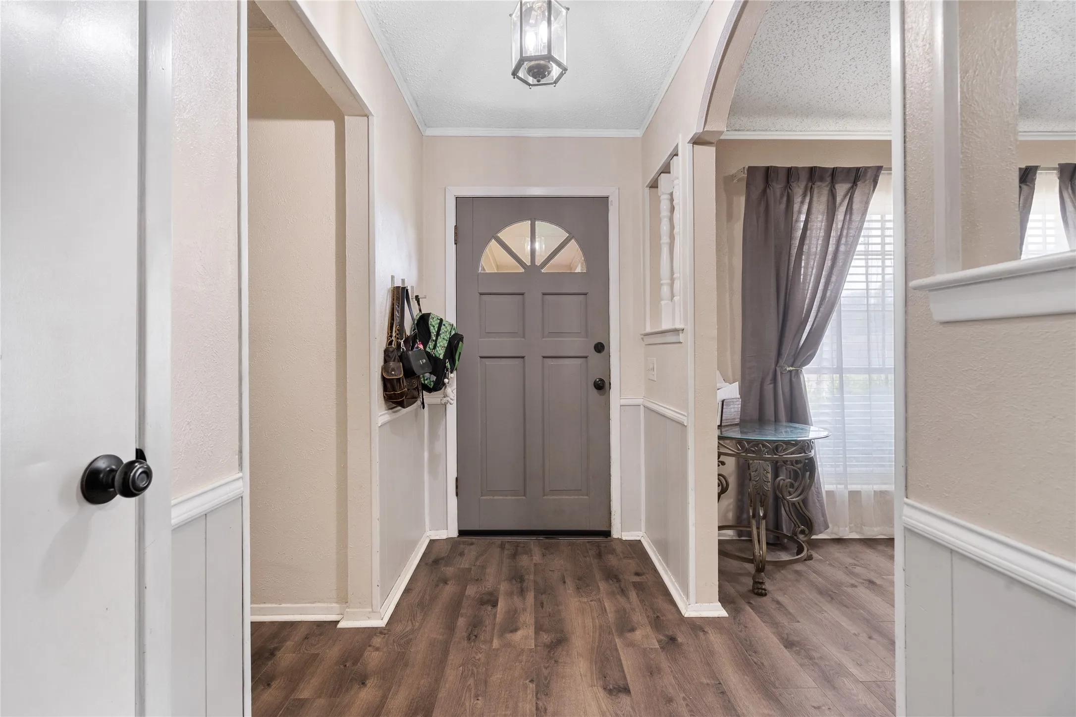 The closed door is your sanctuary from the day's stress.