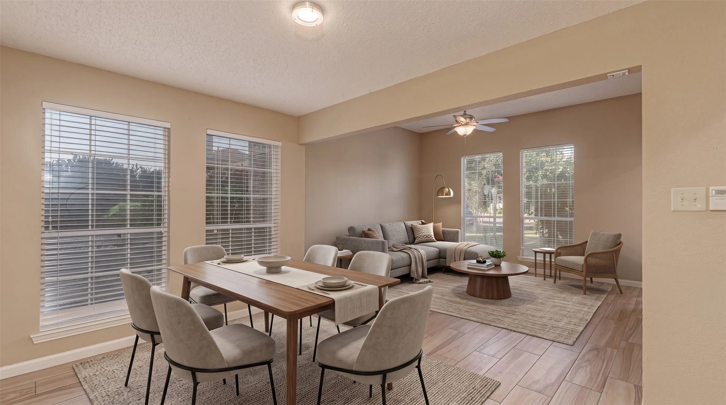 Dining and Living.
Virtual Staged