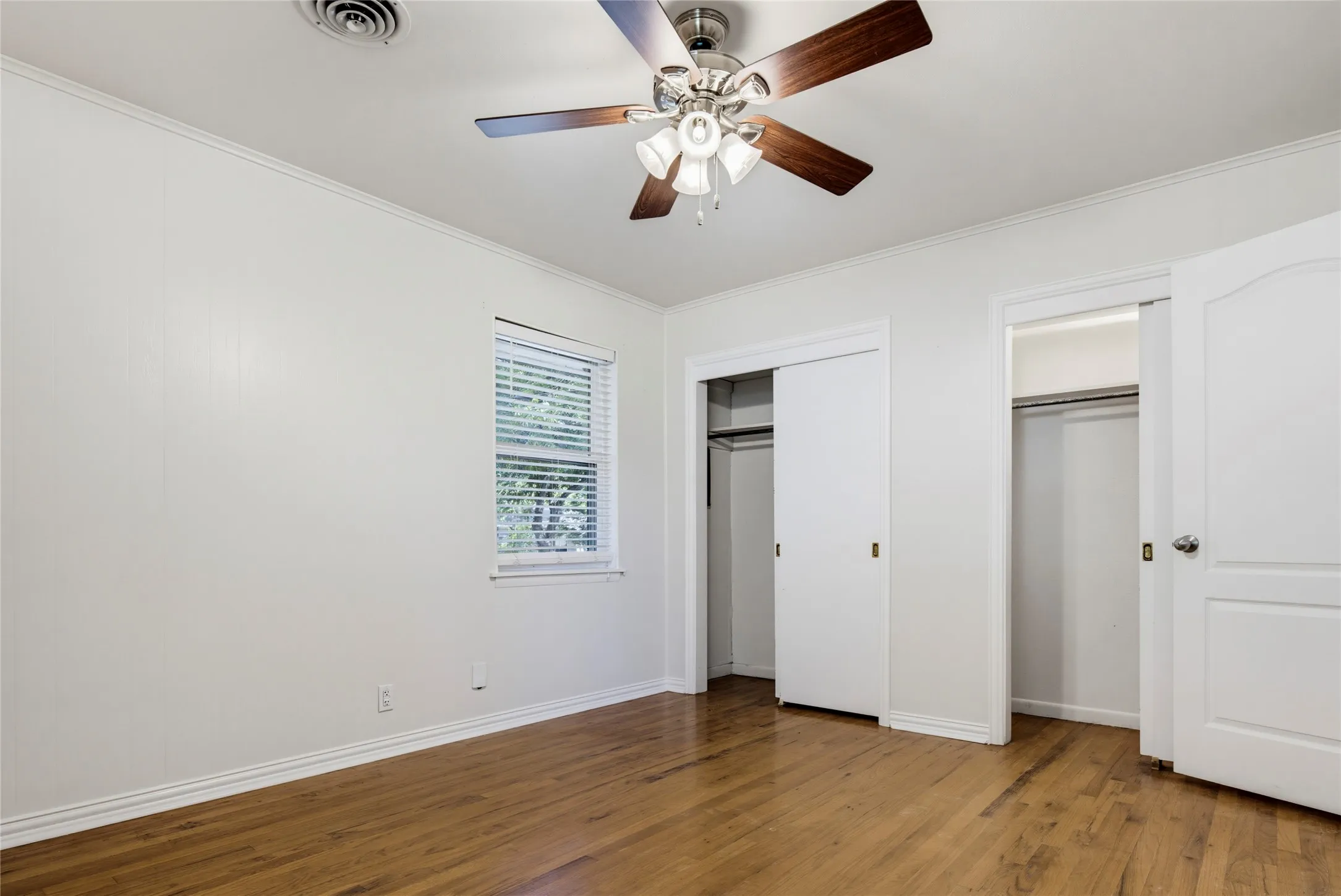 Two closets in the primary