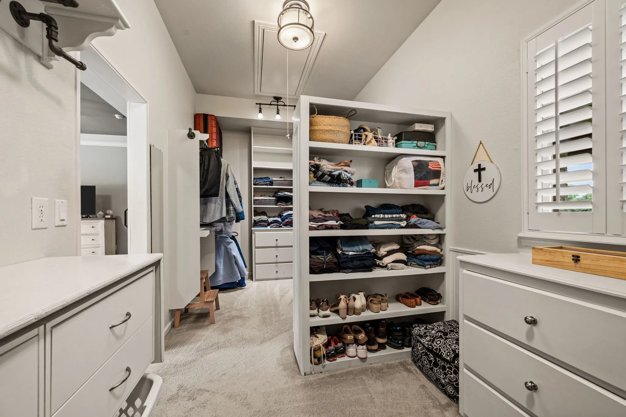Spacious Primary Closet