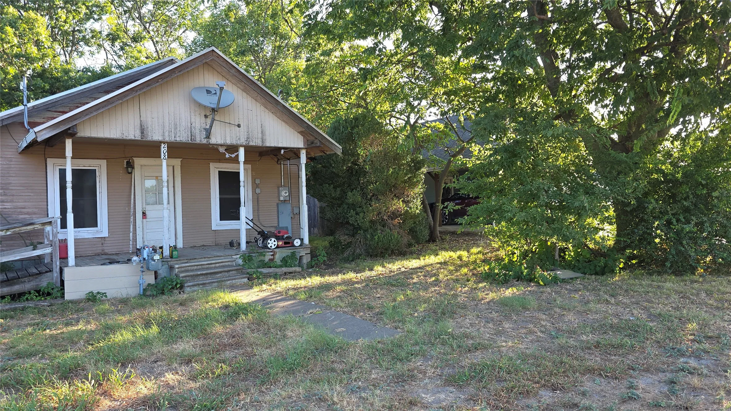Covered front porch