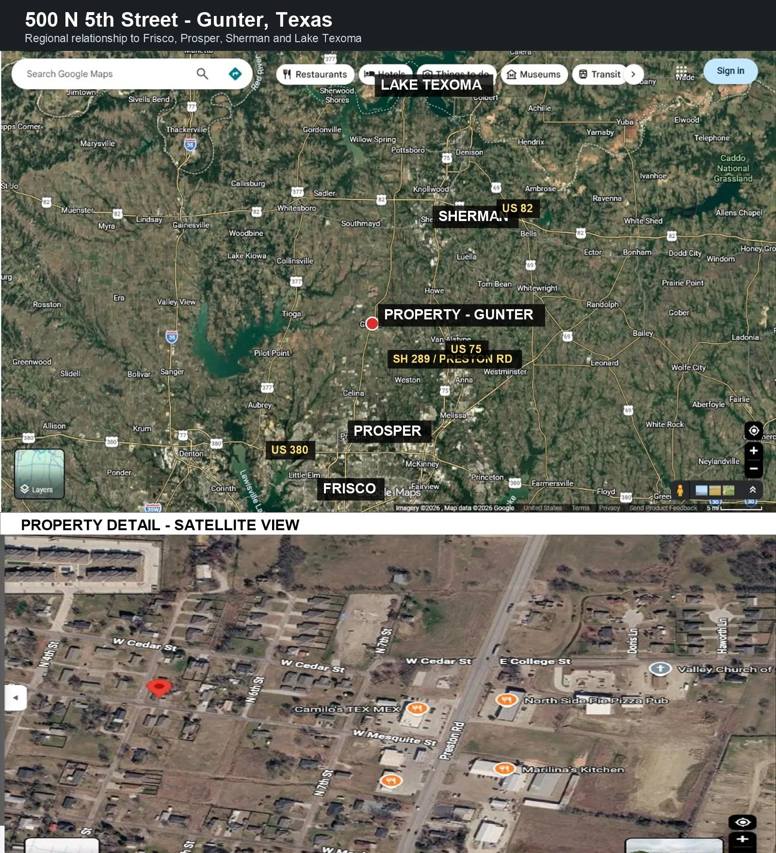 Single Family Residence For Sale in Grayson County , 500 N 5th Street, Gunter, Texas 75058, 2 Bedroom, 1 Bathroom, Garage spaces, 925 Sqft, built in 1977, mls#21336731, Real Estate Agent in Gunter, Homes For Sale in Grayson county, Homes For Sale in Gunter, Realtor in Gunter Texas, Real Estate Brokerage Independent Realty Texas, Luminita Cordes Realtor