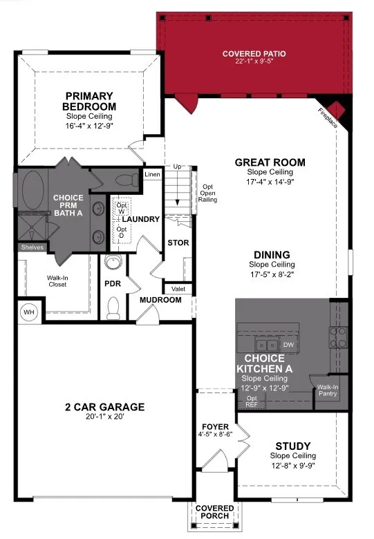 Beazer Homes Villages at Hurricane Creek Berkshire Floorplan.