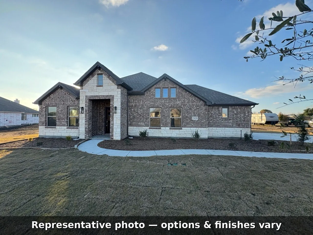 Single Family Residence For Sale in Grayson County , 786 Sanders Road, Whitesboro, Texas 76273, 3 Bedroom, 3 Bathroom, 2 Garage spaces, 2,414 Sqft, built in 2026, Price $527,726, mls#21355676, Real Estate Agent in Whitesboro, Homes For Sale in Grayson county, Homes For Sale in Whitesboro, Realtor in Whitesboro Texas, Real Estate Brokerage Independent Realty Texas, Luminita Cordes Realtor