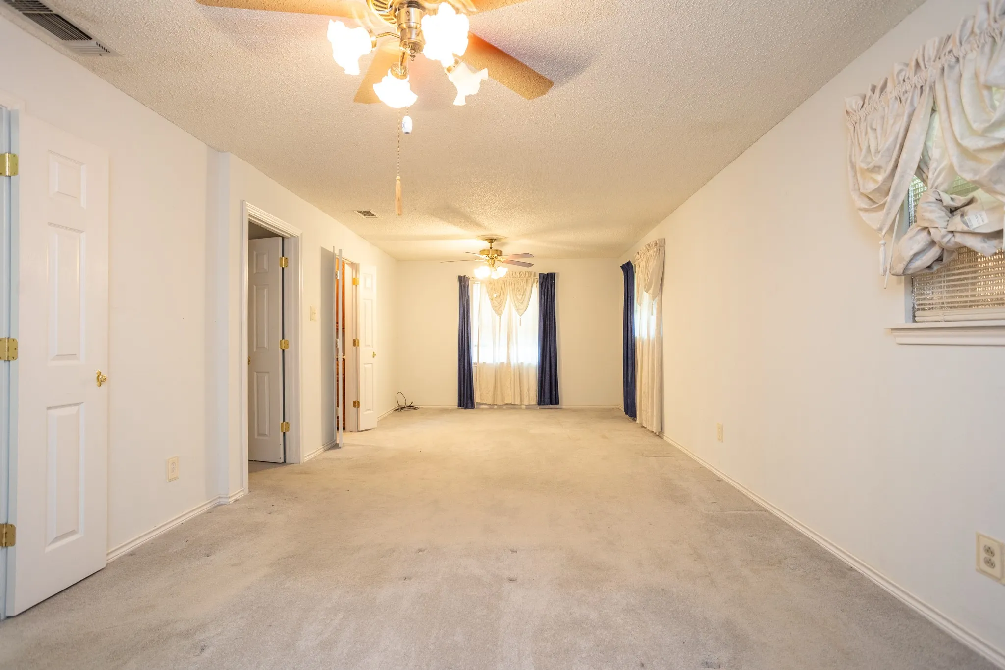 Looking toward front of master bedroom