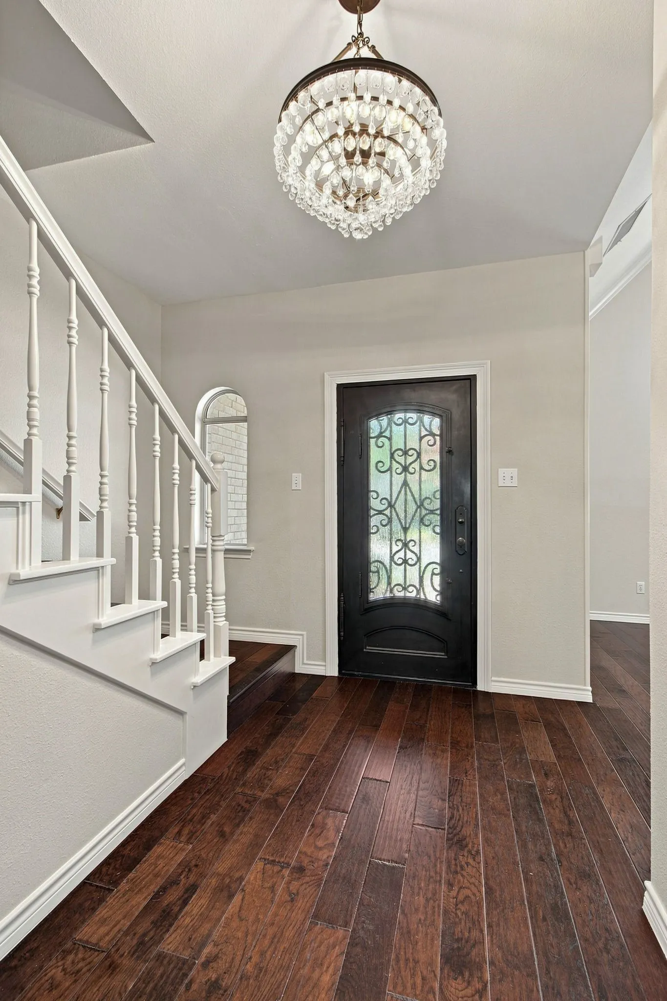Simple but elegant entry greets your guests.
