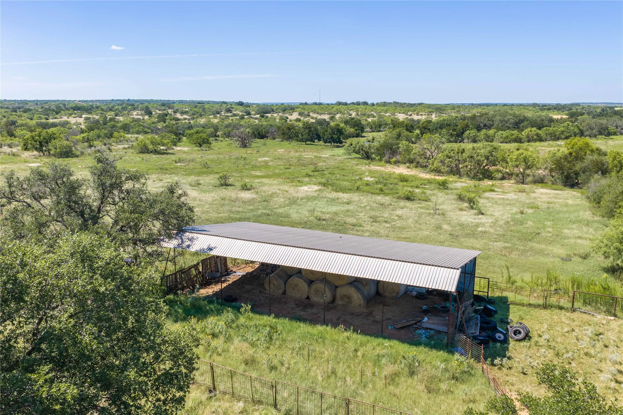 Covered Hay Barn