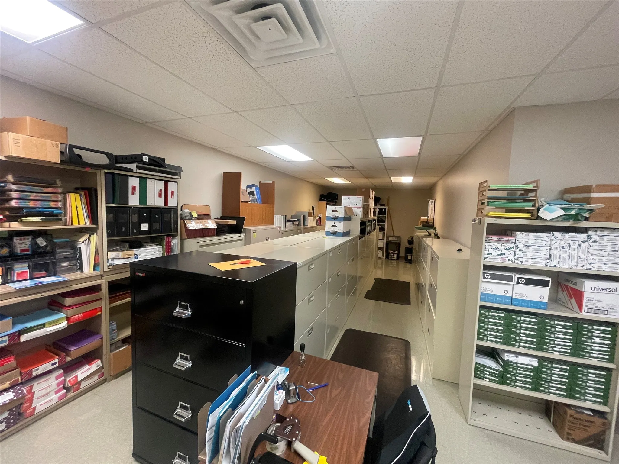 Filing and supply room