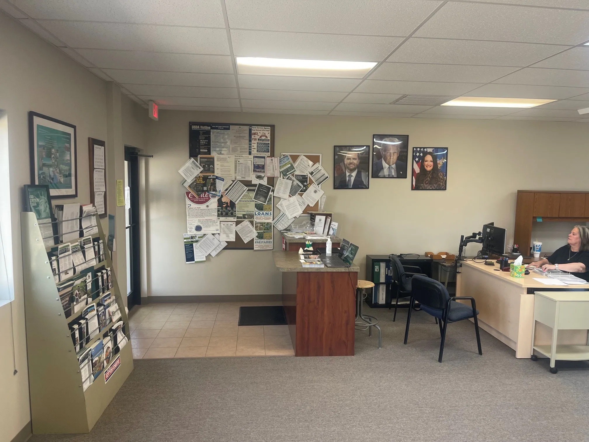 USDA Entrance and waiting
