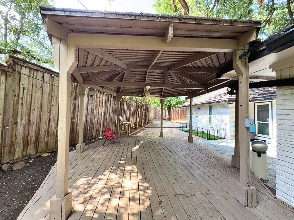 Covered patio
