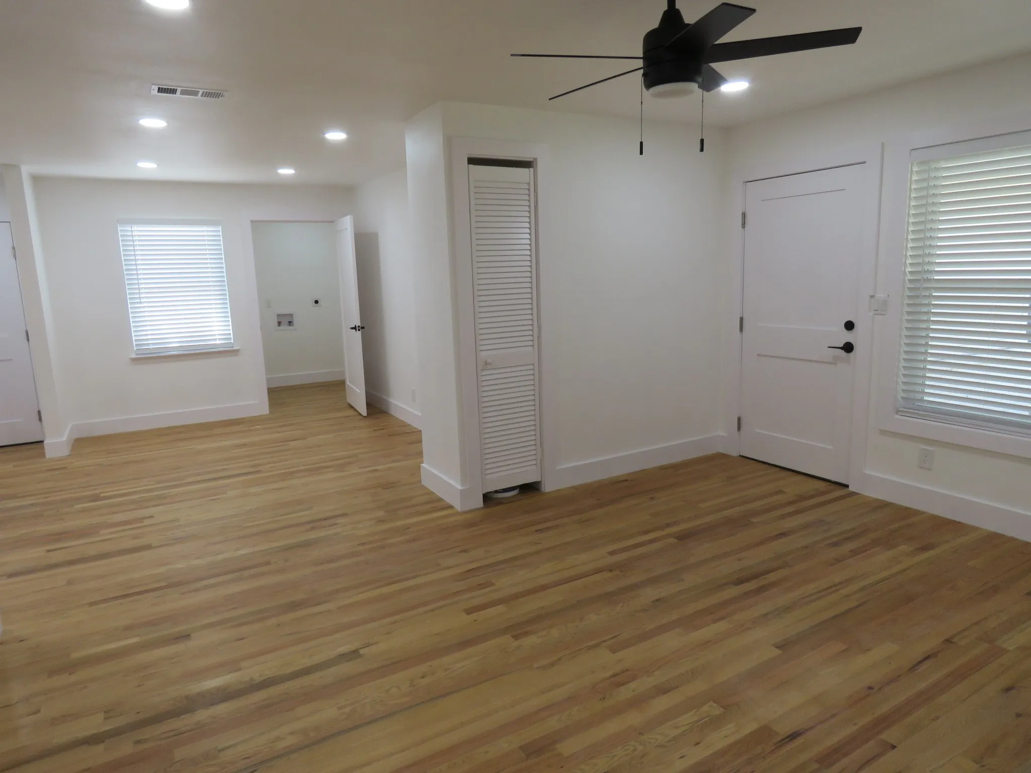 Living room with hardwood floors